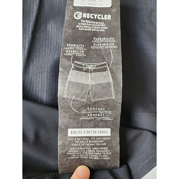 Billabong D Bah Airlite Boardshorts Men 36 Black Surfing Performance Stretch NEW - Picture 9 of 11